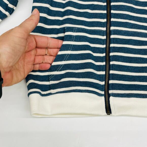 NWT Me & Henry 18/24M Blue Stripe Parsons Hoodie - Picture 4 of 7